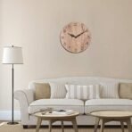 Sehaz Artworks Small-Numbers Manufactured Wood 10inch Designer Wall Clock for Home and Kitchen - WoodTexture - Fast Shipping to USA & Canada - Image 5