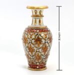 JaipurCrafts Marble Flower Vase (10.2 X 10.2 X 15.2 cm, Multicolour) - Fast Shipping to USA & Canada - Image 3