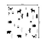 Sehaz Artworks Animals Multicolor Wall Sticker - Fast Shipping to USA & Canada - Image 3
