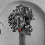 Xtore Home Decor Resin African Lady Showpiece (Black, Pack of 1) - Fast Shipping to USA & Canada - Image 2