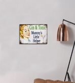 Sehaz Artworks Home Decor Items | living Room Decorative Items | Wall Decor | Room Decor | Mummy-Gin-Tonic' Rust Looks Wall Sign for Wall Decoration Tin Sign (MDF, 30 cm x 20 cm x 0.3 cm) - Fast Shipping to USA & Canada - Image 2
