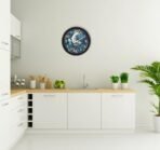 Xtore Ganesh Ji Modern Versatile Minimal Wall Clock | Stylish Timepiece | Beautiful Round Dial | for Home, Office - Black - Fast Shipping to USA & Canada - Image 3