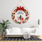 Webelkart Antique Merry Christmas Printed Wall Hanging/Front Door Hanging for Home and Christmas Decorations Items Christams Hanging (10" inches) - Fast Shipping to USA & Canada - Image 5