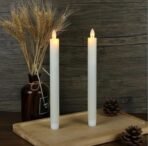 VRB Dec 3pcs Pillar Candles Acrylic Flameless & Smokeless Decorative Candles Led Tea Light Candle Perfect for Gifting, Home,Diwali, Christmas,Decorative Candle,Birthday (Model 7) - Fast Shipping to USA & Canada - Image 3