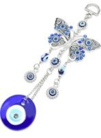 VRB Dec Plastic Tm 1 Pcs Turkish Om Evil Eye Hanging For Home Entrance Door,Wall,Car Pendant Dashboard Ornament Good Luck And Prosperity Diwali Decoartion Gift Items|Lucky Om Nazar Battu (Design 2) - Fast Shipping to USA & Canada - Image 4