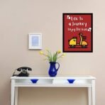 JaipurCrafts Synthetic Figures, Quote, Abstract Poster, Multicolour, Printed, 14 x 11 Inch - Fast Shipping to USA & Canada - Image 2