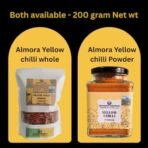 Indiana organic Yellow chilli powder from Almora Uttarakhand | Authentic famous Lakhori Chilli | Stemless | Authentic | 2025 Harvest | peeli mirch | pili mirch - 200 gram (Yellow chilli powder) - Fast Shipping to USA & Canada - Image 5