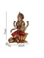 CraftVatika Lakshmi Devi Idol Statue for Home Puja Goddess Laxmi Idols Showpiece for Temple Pooja Room Diwali Decoration Gifts for Family Friends Corporate Client Mother Father - Fast Shipping to USA & Canada - Image 4