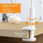 Xtore Universal 360 Rotation Desk and Bed Mount Flexible arm Mobile Holder - (Pack of 1, Pearl White) - Fast Shipping to USA & Canada - Image 5