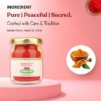Satvik Roli Kumkum | 100% Pure Haldi & Lime Red Tilak Powder | Safe on Skin, Non-Staining & Long-Lasting | Ideal for Daily Pooja, Festivals, Weddings & Rituals | 30g Premium Glass Jar - Fast Shipping to USA & Canada - Image 5