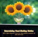 VRB Dec 10 pcs of Sunflower for Car Dashboard Decoration Items/car Decor Accessories for Dashboard,Miniature Toys,Car Dashboar,Decoration Accessories,etc. (10 Pcs Cute Swinging Sunflower) - Fast Shipping to USA & Canada - Image 3