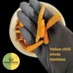 Indiana organic Yellow chilli powder from Almora Uttarakhand | Authentic famous Lakhori Chilli | Stemless | Authentic | 2025 Harvest | peeli mirch | pili mirch - 200 gram (Yellow chilli powder) - Fast Shipping to USA & Canada - Image 3