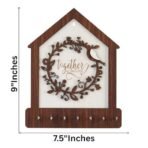 Webelkart Antique Family Designer Wooden Key Holder for Home/Office Decor,Key Chain for Home,Key Hanger (9" Inches) - Fast Shipping to USA & Canada - Image 3