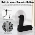 One94Store Mini Handheld Fan - Portable Folding USB Rechargeable Fan, 2000mAh Battery, 3-Speed Cooling Desk Fan for Home, Office, Travel, Kitchen, and Kids (Black) - Fast Shipping to USA & Canada - Image 4