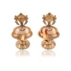Craftvatika Pure Brass Shanku Chakra kuber Diya Diwali Decoration Item for Home Decor - Brass shanku chakra diya vilakku for puja Room & Office Decor, Living Room, Diwali Festival Gift Item (Set of 2) - Fast Shipping to USA & Canada - Image 2