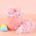 VRB Dec Shredded Paper Grass Paper Grass for Crafts Project Gift Packing, Packing of Gifts for Marriage, Christmas, Baby Shower & Any Other Occasion or Party (100 Gram - Light Pink) - Fast Shipping to USA & Canada - Image 3