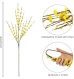 VRB Dec 5 Pcs Dry Baby's Breath Artificial Flower Bunch,Dry Flower,Dried Gypsophila Bouquets,Flowers for Vases, Decoration Items for Living Room,Home Decor,Chritmas (Yellow Dry Baby's Breath) - Fast Shipping to USA & Canada - Image 2