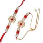 Webelkart Rakhi Set For Bhaiya And Bhabhi With My Best bro Cute Cutout On Wooden For Brother Rakhi For Bhaiya Bhabhi | Lumba Rakhi For Bhabhi | Rakhi Gifts, Rakhi For Sister Gift For Rakhshbandhan - Fast Shipping to USA & Canada - Image 2