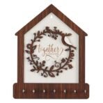 Webelkart Premium Family Designer Wooden Key Holder for Home/Office Decor, Key Holder for Wall Decor/Key Chain for Home Decor (12" inches) - Fast Shipping to USA & Canada - Image 5