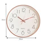 Xtore Modern Round Wall Clock with Luxurious Finish (Pack of 1, RG & White) - Fast Shipping to USA & Canada - Image 5