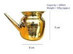 Pure Brass Ganga Sagar Kalash | 100% Handcrafted, Joint-Free & Leak-Proof Lota for Pooja & Ganga Jal - 300 ML - Fast Shipping to USA & Canada - Image 2