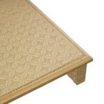 Webelkart Wooden Brass Fitted Golden Rajwadi Chowki/Patla/Pooja Chowki for Home and Puja Decor- 12X 9 inches(Size-1) - Fast Shipping to USA & Canada - Image 5