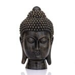 Global Grabbers New face Head Buddha Statue showpiece Idol Home Decor Items for Living Room and Gifts (Antique Golden) - Fast Shipping to USA, Canada & India - Image 3