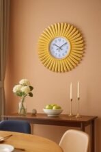 Xtore Modern Round Wall Clock with Luxurious Golden Finish (Pack of 1, Gold) - Fast Shipping to USA & Canada - Image 3