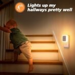 One94Store Smart Motion Sensor LED Light Bulb with Automatic On/Off and Dimmable Warm White Glow, Energy Efficient 7W LED Bulb for Home, Stairs, Kitchen, Bathroom, Wardrobe Lighting - (Pack of 2) - Fast Shipping to USA & Canada - Image 3