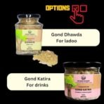 Indiana organic Gond katira | tragacanth Crystals | 100% Natural | badam Pisin Almond Gum - 200 gram | High Cooling Properties | Natural Superfood - Fast Shipping to USA & Canada - Image 3