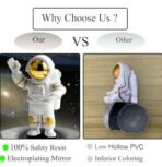 VRB DecTM 3Pcs Astronaut Figurine Spaceman Statue Ornament Toys Statue for Showpiece Home Room Office Desktop Decoration/Car Dashboard/Perfect Valentine Items (3 Pcs Big Golden Astronaut showpiece) - Fast Shipping to USA & Canada - Image 3