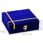 Webelkart Silver Plated Swastik Pooja Thali Set with Velvet Box for Diwali Poojan/Pooja Room/Diwali Gifting |ReturnGift,Thali Set for Puja (Silver) - Fast Shipping to USA & Canada - Image 4