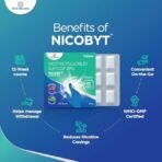 Nicobyt Nicotine Polacrilex Gum U.S.P 2MG - |Mint Flavoured| 9 Chewing Gums x Pack of 3 - Fast Shipping to USA & Canada - Image 5