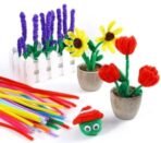 VRB Dec 100 Pcs Pipe Cleaner for Craft Flower - Chenille Stems for DIY Crafts Decorations Creative School Projects,DIY Art Projects and Creative Activities. (100 Pcs Multicolor Pipe Cleaner) - Fast Shipping to USA & Canada - Image 4