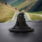 Webelkart Premium Polyresin Adiyogi Shiva Statue for Home and Car Dashboard - Adiyogi Showpiece for Home/Pooja/Office Decor (Self Adhesive, Black, 2.5 in) - Fast Shipping to USA & Canada - Image 2