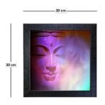 Sehaz Artworks Wall Painting for Living Room | Painting for Wall Decoration | Budha Painting for Living Room | Wall Art - 12 Inches X 12 Inches with Photo Frame - Fast Shipping to USA & Canada - Image 4