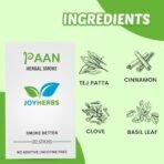 JOYHERBS Herbal Tobacco Free Nicotine Free Cigarettes (40 Sticks) PAAN Flavor | 100% Pure, Non-GMO and Chemical Free, Ayurvedic Product - Made In India - Fast Shipping to USA & Canada - Image 4