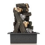 Global Grabbers Polyresin Table Top Indoor Outdoor Water Fall Fountain with LED Lights Home Decor Decoration Gift Gifting Items-GOL_BRO-SF3-(000) - Fast Shipping to USA, Canada & India - Image 2