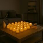 Xtore Votive Smooth Electric Flameless Candles | Perfect for Home DECOR, mandir, Date Nights Gifting - (Pack of 24) - Fast Shipping to USA & Canada - Image 2