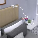 Xtore Universal 360 Rotation Desk and Bed Mount Flexible arm Mobile Holder - (Pack of 1, Pearl White) - Fast Shipping to USA & Canada - Image 2