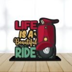 Webelkart Wooden Life is A Beautiful Ride Motivational Quotes Table Decoration for Office Desk | Home Decor Item | Living Room | Modern Art Wood Showpiece Gift Items - Fast Shipping to USA & Canada - Image 4