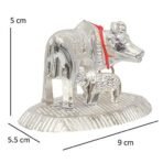 JaipurCrafts Aluminium Kamdhenu Cow and Calf Showpiece for Home Decor, Small, Multicolour, 1 Piece - Fast Shipping to USA & Canada - Image 3