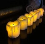 VRB Dec 6 Pcs Acrylic Flameless & Smokeless Decorative Candles Led Tea Light Candle Perfect for Gifting, Home, Birthday, Diwali, Christmas,Decorative Candles,Birthday (Melting Tealight - 6 Pcs) - Fast Shipping to USA & Canada - Image 2