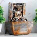 Global Grabbers Polyresin Table Top Indoor Outdoor Water Fall Fountain with LED Lights Home Decor Decoration Gift Gifting Items-A_ORG-SF30 - Fast Shipping to USA, Canada & India - Image 4