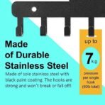 Sehaz Artworks Key Holder for Home Decor Stylish | Key Hanger for Wall | Key Chain Holders | Key Stand (7 Hooks, Bike Black) - Fast Shipping to USA & Canada - Image 4