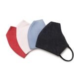 Xtore Breathable Cotton Reusable Washable 2 Layer Unisex Mask Without Valve (Red, White, Light Blue , Pack of 4 ) - Fast Shipping to USA & Canada