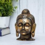 Global Grabbers New face Head Buddha Statue showpiece Idol Home Decor Items for Living Room and Gifts (Antique Orange) - Fast Shipping to USA, Canada & India - Image 4