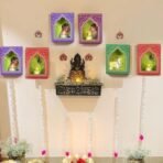 CraftVatika Jharokha Diyas Set of 6 Diwali Decoration Items, Wall Hanging Decor Items Home Decor Festive Decor Items, DIY Craft Traditional Jharokha Box for Hanging - Fast Shipping to USA & Canada - Image 2