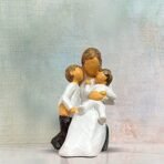 Xtore Beautiful Hand Painted Resin Miother and Child Statue (Pack of 1) - Fast Shipping to USA & Canada - Image 2