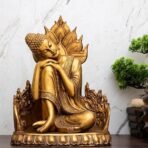 Global Grabbers New Buddha Statue showpiece Idol Home Decor Items for Living Room and Gifts (Golden 4) - Fast Shipping to USA, Canada & India - Image 5